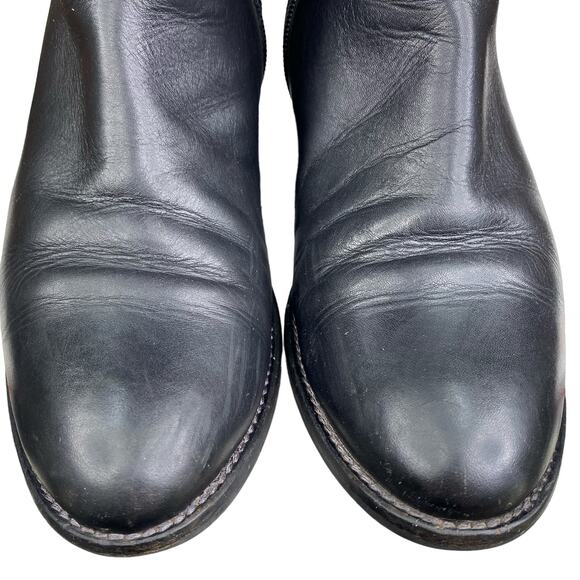 Aquatalia Women’s Black Leather 2 Tone Riding Boot Size US 8 - Picture 8 of 13
